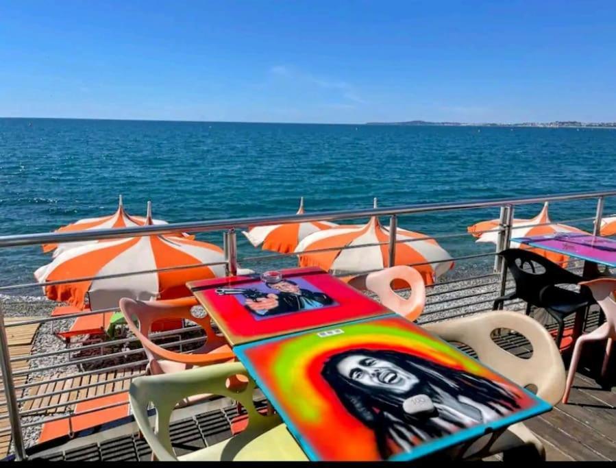 Cocon Marin 4 Studio Proche Mer Parking Wifi Cagnes-sur-Mer Exteriör bild