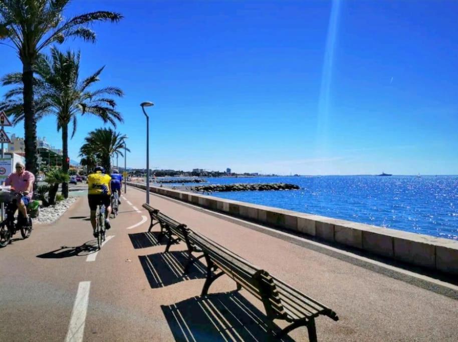 Cocon Marin 4 Studio Proche Mer Parking Wifi Cagnes-sur-Mer Exteriör bild